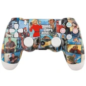 DualShock 4 V2 GTA V Edition ZCT2 Kablosuz PS4 Oyun Kolu thumbnail 1