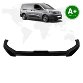 FA OTOMOTİV Peugeot Partner Ön Lip Parlak Siyah 2024 Model ve Sonrası thumbnail 1