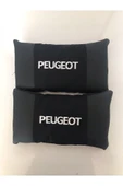 Peugeot Nakışlı Deri 1 Çift Boyun Yastık Ve Kemer Pedi thumbnail 3
