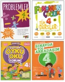 FENOEMEN 4. SINIF PROBLEMLER+TÜM DERSLER+KIRMIZI B. ÖYKÜ OKUYORUM+SINAVDA YOL ARKADAŞIM (4 KİTAP) - 1