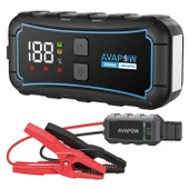 Avapow E5 Pro 12000mAh 2000A Jump Starter Taşınabilir Akü Takviye Kiti (Powerbank + LCD + LED Işık) - 1