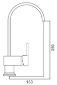 Angled Kuğu Evye Bataryası 10.01.300 – 360° Döner Borulu, Şık ve Ergonomik Mutfak Musluğu | Parlak Krom Kaplama, Dayanıklı Gövde - 3