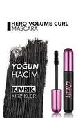Flormar Hero Volume & Curl Siyah Maskara – Yoğun Hacim ve Kıvrık Kirpikler İçin Uzun Süre Kalıcı Etki - 5