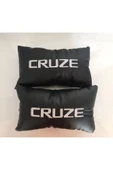 Chevrolet Cruze Nakışlı Deri Oto Boyun Yastığı Ve Kemer Pedi thumbnail 2