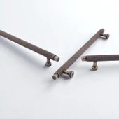 Martin Eskitme Antik Sarı Metal Kulp 128 mm Mobilya Çekmece Mutfak Dolabı Dolap Modern Kapak Kulplar thumbnail 5