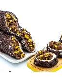 Dadak Lokum ve Kuruyemiş  Bitter Çikolata Kaplamalı Antep Fıstıklı Atom Lokum 2 KG - 3