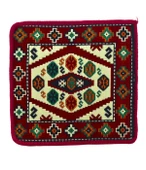 Dekoratif Otantik Çift Taraflı Fermuarlı Kilim Şark Köşesi Minder Kılıfı (40cmx41cm)  Mod4 - 1