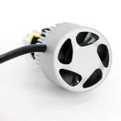 Mega Oto Market 360 Slim Led Fanlı Xenon Far Lambası Limon Sarısı H3 Soket ile Uyumlu - 5