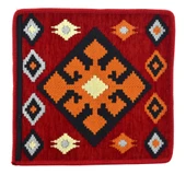 Dekoratif Otantik Çift Taraflı Fermuarlı Kilim Şark Köşesi Minder Kılıfı (40cmx41cm)  Mod9 - 1