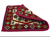 Dekoratif Otantik Çift Taraflı Fermuarlı Kilim Şark Köşesi Minder Kılıfı (40cmx41cm)  Mod4 - 3