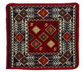 Dekoratif Otantik Çift Taraflı Fermuarlı Kilim Şark Köşesi Minder Kılıfı (40cmx41cm) Mod5 - 1