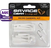 Savage gear Lrf Micro Sandeel Kit 12 Adet (1+1.5+5)  Sahte Balık White Beyaz - 1