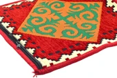 Dekoratif Otantik Çift Taraflı Fermuarlı Kilim Şark Köşesi Minder Kılıfı (40cmx41cm) Mod10 - 3