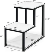 3 Katlı Kanepe Sehpası, Saklama Raflı Sehpa, Komodin, Merdiven Şeklinde Sehpa, Oturma Odası veya Yatak Odası için sehpa - 3