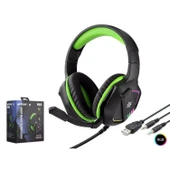 Hadron H86 Oyuncu Kulaklığı 2 3.5Mm + Usb Rgb Siyah - 1