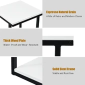 3 Katlı Kanepe Sehpası, Saklama Raflı Sehpa, Komodin, Merdiven Şeklinde Sehpa, Oturma Odası veya Yatak Odası için sehpa - 6