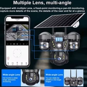 RX66G Solar Güvenlik Kamerası Türkçe 4G Sim Kartlı PTZ Hareketli Gece Görüşlü Güneş Panelli Kamera - 4