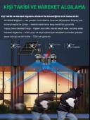 RX66G Solar Güvenlik Kamerası Türkçe 4G Sim Kartlı PTZ Hareketli Gece Görüşlü Güneş Panelli Kamera - 2