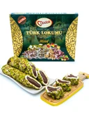 Dadak Lokum ve Kuruyemiş  File Antep Fıstığı Kaplamalı Çikolata Dolgulu Lokum 2 kg - 3
