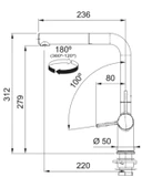 Franke Active Plus Doccia 2.0 Slate Grey Armatür - 2