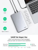 UGREEN 70502 CM301 USB-C 3.1 Gen2 to SATA 3.5"-2.5" SSD/HDD Hard Disk Kutusu - 4
