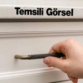 Uber Tırtıklı Antik Sarı Metal Kulp 320 mm 32 cm Mobilya Çekmece Mutfak Dolabı Dolap Modern Kapak thumbnail 7