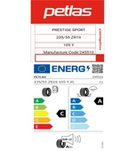 Petlas 235/55 ZR19 TL 105Y XL PRESTIGE SPORT Yaz Lastiği (üretim Taeihi:2025) thumbnail 2