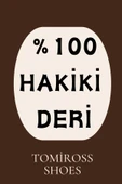 Roma Garantili Erkek Siyah Hakiki Deri Günlük Ortopedik Rahat Kullanım Loafer Ayakkabı Roma-1969 - 4