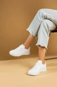 Pembe Potin Bağcıklı Comfort Taban Kadın Sneaker A1971-23Cilt - 1