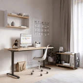 Tekerlekli Raf Ünitesi 2 Katlı Banyo Rafı Mutfak Rafı Ofis Rafı Servis Sehpası Organizer (kahve) - 2