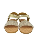 Pembe Potin Kadın Anatomik Sandalet 001-1907-21Vizon thumbnail 1