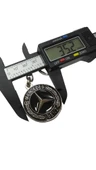 Mercedes İle Metal Anahtarlık Araba Anahtarlığı SİYAH 1. KALİTE ÇİFT TARAFLI thumbnail 4