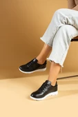 Pembe Potin Bağcıklı Comfort Taban Kadın Sneaker A1971-23Cilt - 8