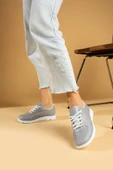 Pembe Potin Bağcıklı Comfort Taban Kadın Sneaker A1971-23Cilt - 6
