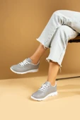 Pembe Potin Bağcıklı Comfort Taban Kadın Sneaker A1971-23Cilt - 9