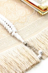 50 ADET - İsim Baskılı Ciltli Yasin Kitabı - Seccade - Kristal Tesbih Set - Mevlüt Hediyesi thumbnail 3