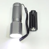 OR-8818 Mini LED El Feneri - Alüminyum Alaşım - Deprem Feneri - 3x AAA Kuru Pil Uyumlu (Piller Dahil Değildir) - 1