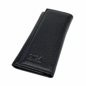 Hakiki Deri Organizer Dikey Anahtarlık Kahve thumbnail 2