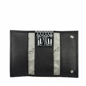 Hakiki Deri Organizer Dikey Anahtarlık Kahve thumbnail 5