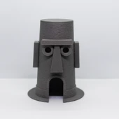 Squidward Balık Yuvası Akvaryum Aksesuarı  Sünger Bob Temalı Balık Evi thumbnail 4