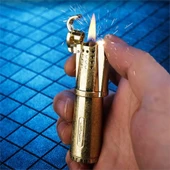 Honest Vintage Çakmak Benzinli Muhtar Çakmağı Sarı thumbnail 2