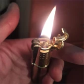 Honest Vintage Çakmak Benzinli Muhtar Çakmağı Sarı thumbnail 8