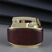 Sm-089T Vintage Benzinli Ahşap Çakmak Kestane - 2