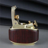 Sm-089T Vintage Benzinli Ahşap Çakmak Kestane - 1