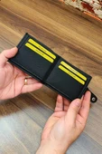 Erkek Cüzdan | Çıtçıtlı Kapak | 10 Kart Cepli | Modern Tasarım | Siyah Renk - 4