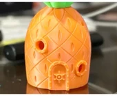 Sünger Bob Ananas Akvaryum Evi  Dekoratif Balık Yuvası - 3