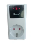 Rcon ayarlanabilir voltaj akım koruma prizi ev tipi tek faz led ekranlı çocuk yıldırım koruma - 3