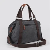 ÇÇS 40230 Kanvas Seyahat Çantası Siyah thumbnail 6