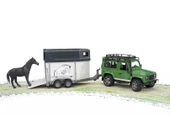 Bruder Land Rover Arazi Aracı ve At Nakil Konteynırı thumbnail 1