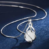 Modasteps 925 ayar gümüş Akik doğal taşlı inci kolye - 4